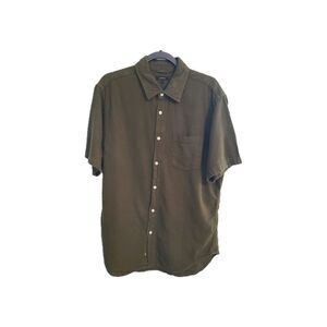 Quince Men L Organic Cotton Stretch Selvedge Shirt Workwear Durable Minimalist